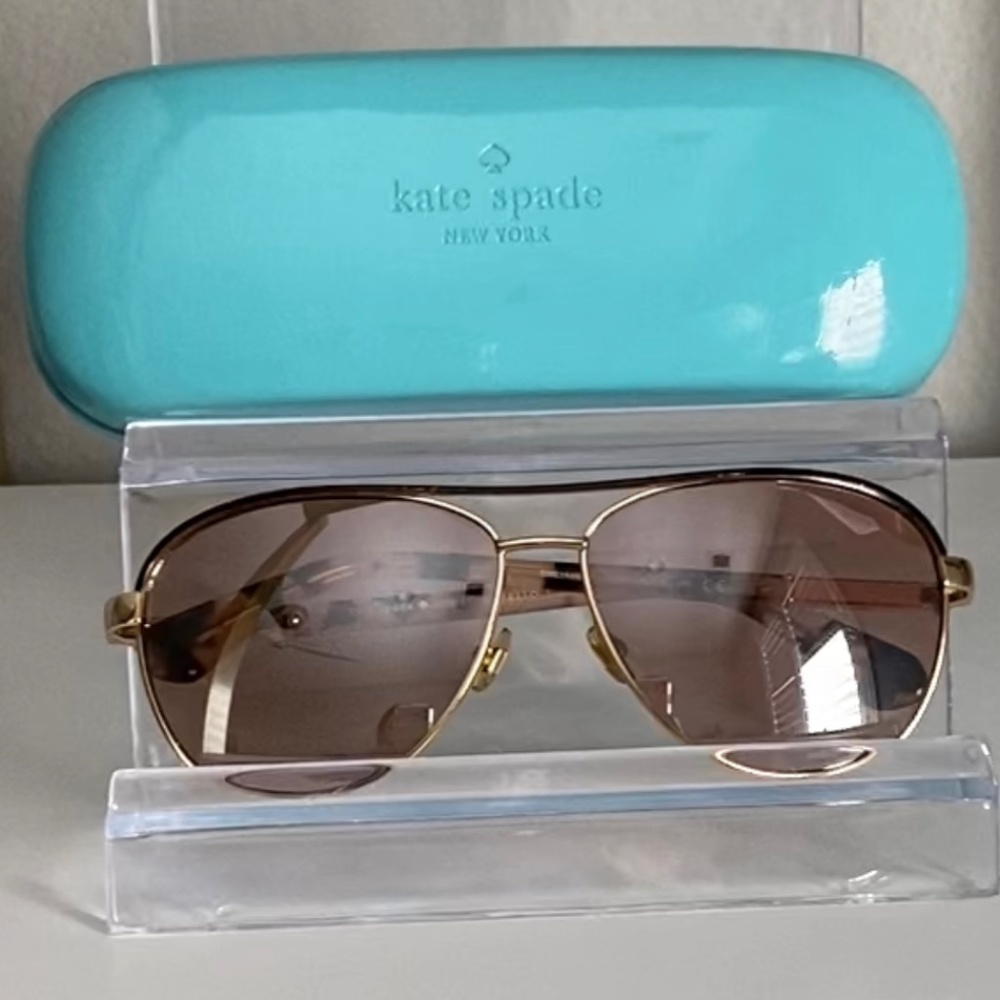 Kate Spade Sunglasses - Gold Frame with Mirrored Lens